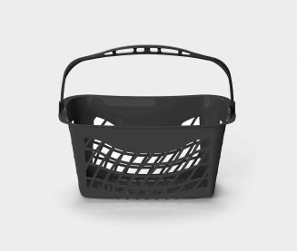 ergo plastic shopping basket with handle