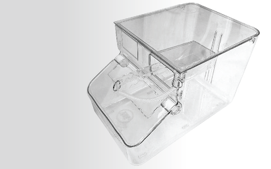 Out of the box scoop bin