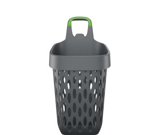 GenEvolution Plastic Shopping Basket with Wheels (73L)