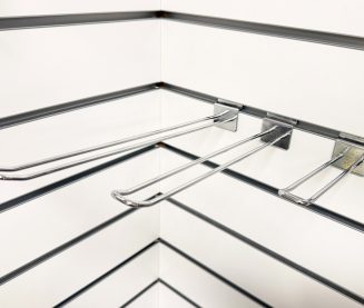 Slatwall Euro Hook (chrome)